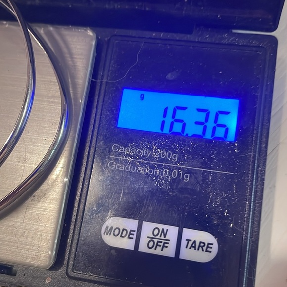 8” titanium plated four layer abstract open cuff bracelet - Picture 12 of 12